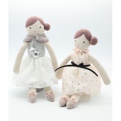 2020 Lovely custom plush baby  princess doll with dress for gifts