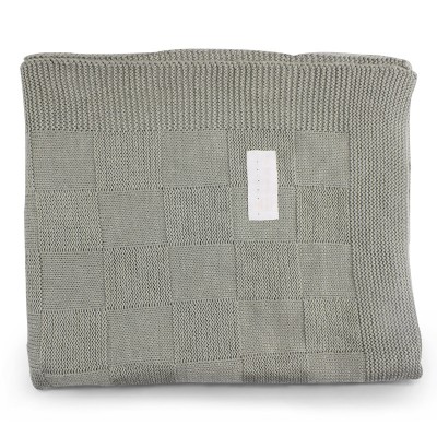 solid color hollow weave cotton baby blanket knitted