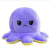 Custom cute sea animal cute stuffed reversible octopus plush toy