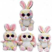 customize  three model cheap Soft Little Rabbit Stuffed Plush toy with big crystal eyes