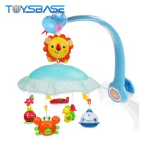 Eco Friendly Colorful Hanging Crib Projection Toy Baby Bell Mobile Babycrib Baby crib mobile